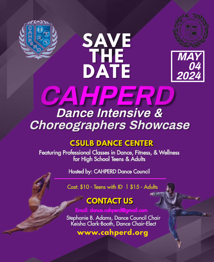 CAHPERD Dance Intensive Workshop Flyer